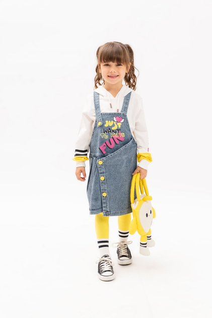 Sealy Yellow Bag Denim Gilet Suit