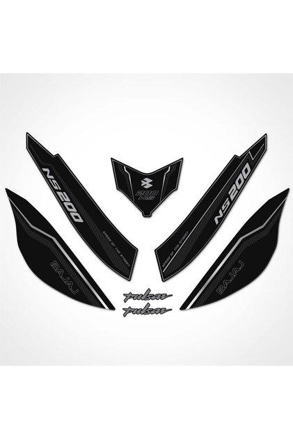 Bajaj Pulsar NS 200 Kuyruk Pad Set Dark Carbon Serisi Siyah-Karbon