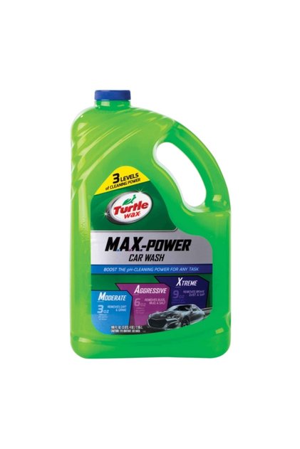 M.A.X. Power Car Wash Concentrate, 2.95 L (100 oz), 3 Levels of Cleaning Power, Removes Dirt, Stuck-On Bugs, Mud, Salt, Brake Dust and Sap, Wax-Safe Formula Keeps a Glossy Just-Waxed Look