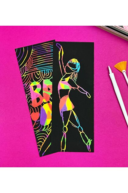 Gift Moda Sihirli Siyah Kazıma Defteri Scratch Painting - Fiyatı