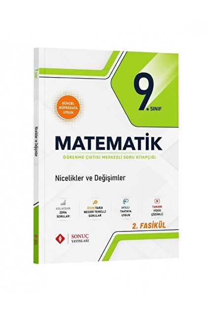 Sonuç Yayınları 9.Sınıf Matematik Modüller Set 2025 Güncel