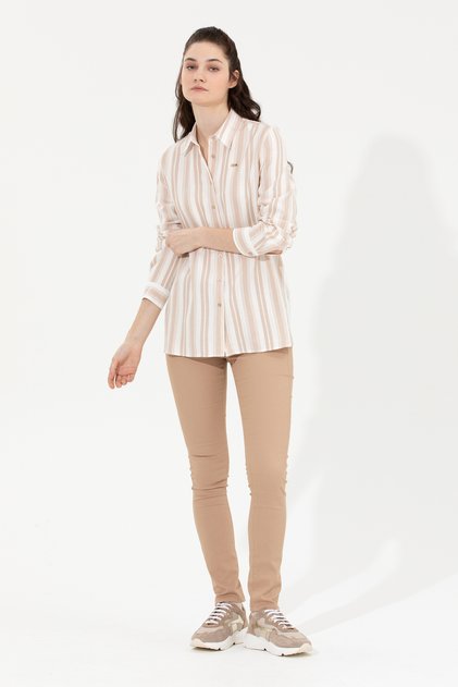 Pantaloni Fit Camel Toothpick pentru femei 50253893-VR015