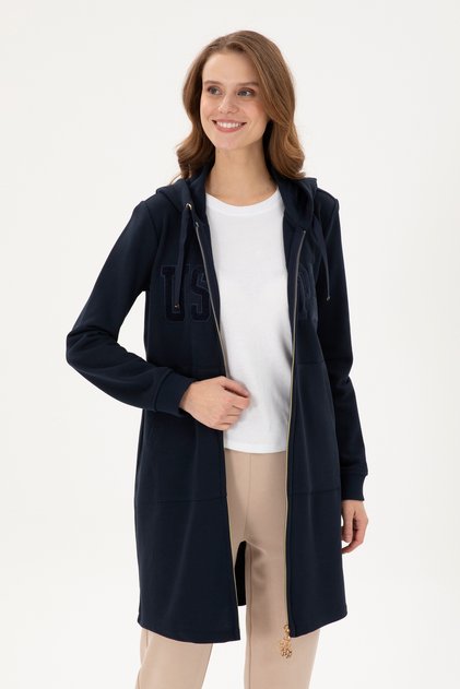 Women's Navy Blue Sweatshirt 50289544 -Vr033