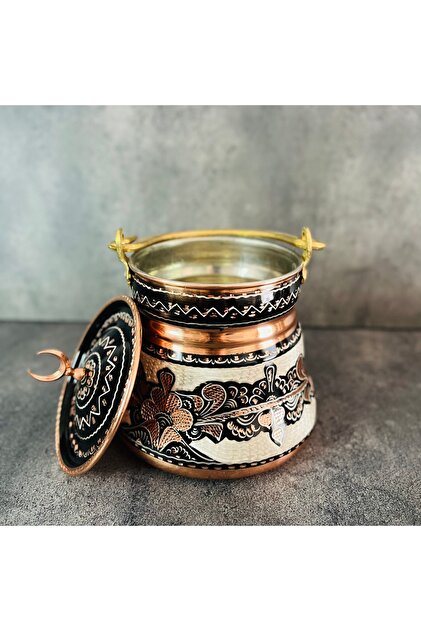 Copper Studio 999 El yapımı Bakır Bakraç Seti , Bakır Saklama Kabı