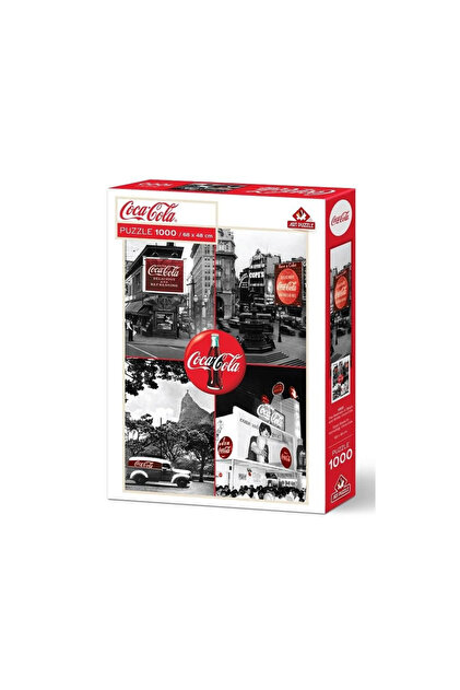 Art Puzzle 1000 Parça Siyah Beyaz'ın Kırmızılığı Cola-Cola 5933
