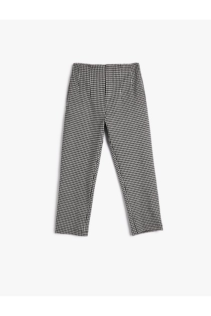 Trousers High Waist Pleat Detailed Soft Textured Elastic Waist