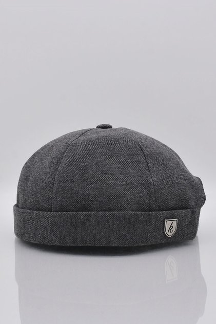 Căciulă Hipster Premium Antracit Docker pentru bărbați
