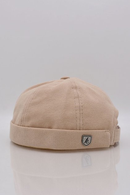 Men's Hipster Premium Cap Beige Docker Hat