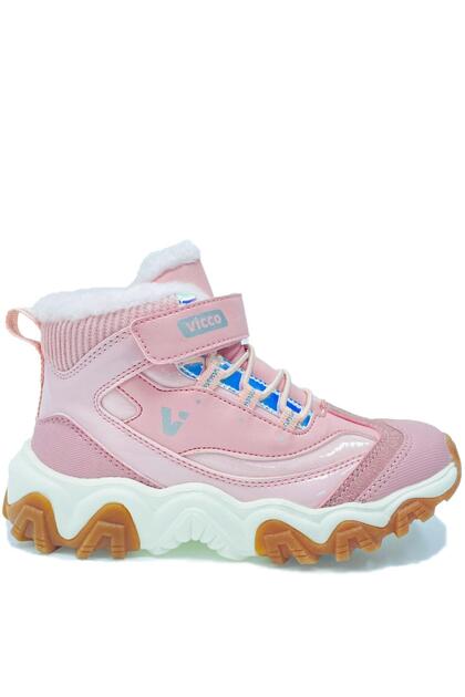 Radus Ортопедични момичешки боти с кожена подплата и лека подметка Rugan Powder Pink
