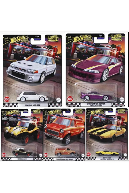 HOT WHEELS HotWheels Premium Boulevard 5'li Set 2024 Mix 4 Mazda