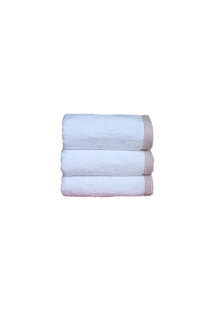 El Havlusu 3 Pieces with Brown Color Edges 50X100 Soft