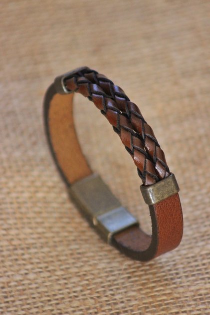 Genuine Leather Bracelet / World Class Men's Bracelet