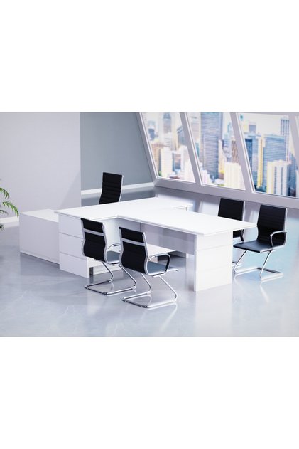Premium White ED5-LSPW Executive Desk 320 cm