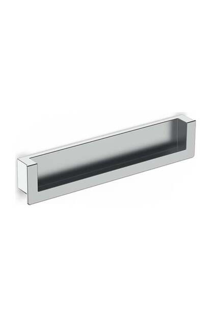 Yarım Kenar Gömme Kulp Mat Krom 128 Mm