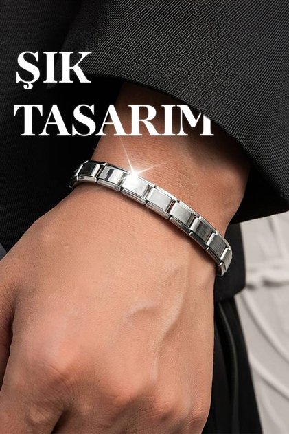 Italian Charm Waterproof Steel Stretching Stainless Stylish Gift Anti Tarnish Bracelet