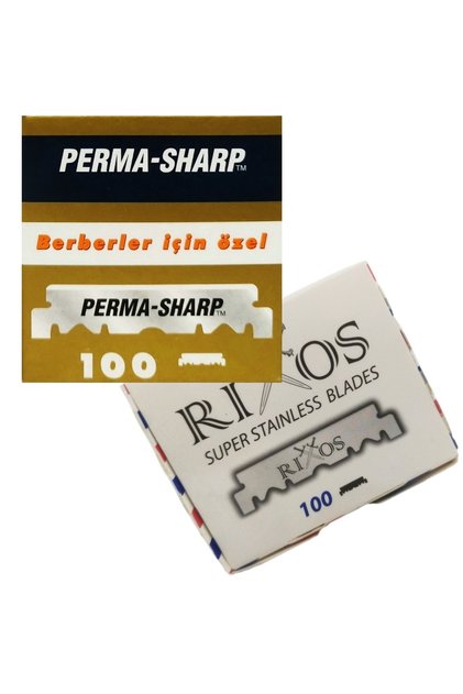 Perma Sharp Berber Jileti 100'lü Paket, Rixos Yarım Jilet 100'lü Paket ,Yarım Tıraş Bıçağı Seti 003