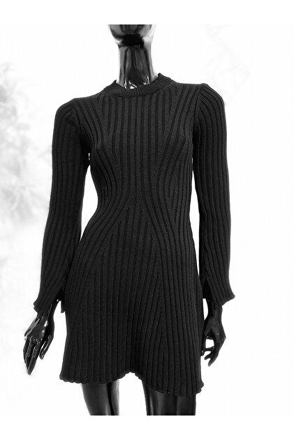 black knitted dress midi Petal and Pup Women's Aspen Button Up Knit Dress