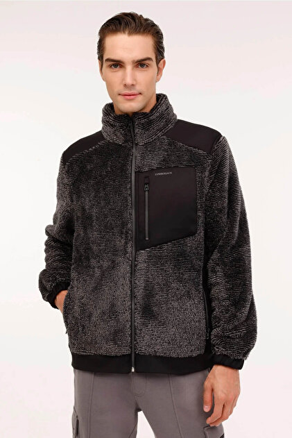 معطف رجالي 6 Wbf/fw24028m - أنثراسايت ميلانج