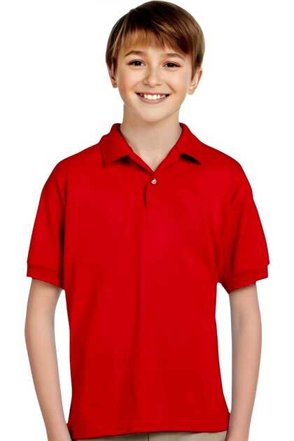 Boys' 100% Cotton Polo Collar T-Shirt Daily and School Uniform School T-Shirt