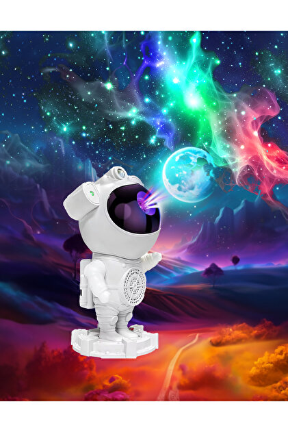 ポポライト Petrix 1822 Uzaktan Kumandalı / Bluetooth Astranot Projektör Gece