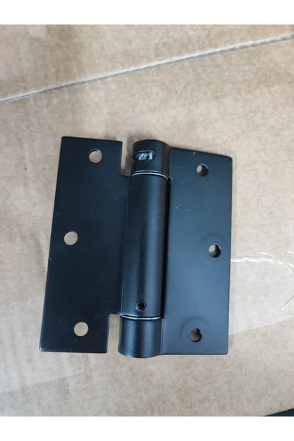 Tek Yönlü Yaylı Menteşe Siyah Renk - (100*90*2,5mm)-(1 ÇİFT)