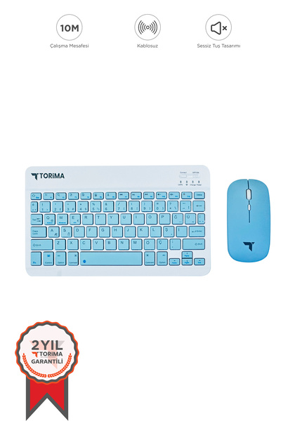 Torima Mavi Tmk-04 Bluetooth Kablosuz Klavye Mouese Seti - Fiyatı