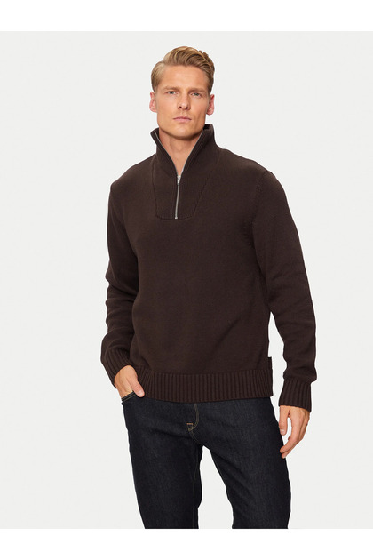 Jack & Jones Yarım Fermuarlı Örme Kazak JORFREDERIKSBERG KNIT HALF