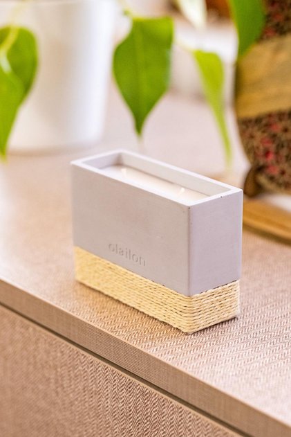 Harmony, Kakao & Vanilya Kokulu Mum, Beton Saksılı Dekoratif Beton Mum