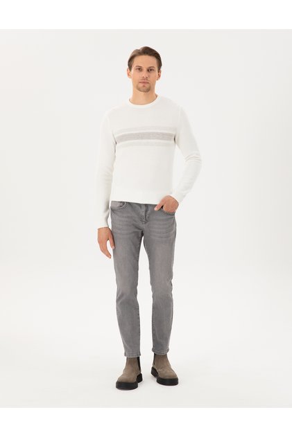 Gray Slim Fit Jean Trousers 50295868-Vr024
