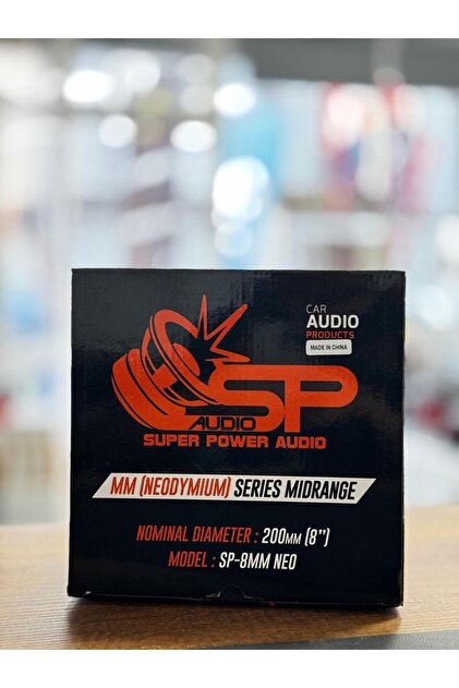 SP AUDİO SP 8MM NEO MIDRANGE 20CM MAGNETE NEODIMIO 250W RMS