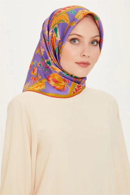 07 Armine Twill Silk Scarf 9227D