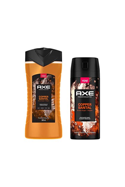 Axe Premium Duş Jeli Copper Santal 3 In 1 300 ml Erkek Sprey
