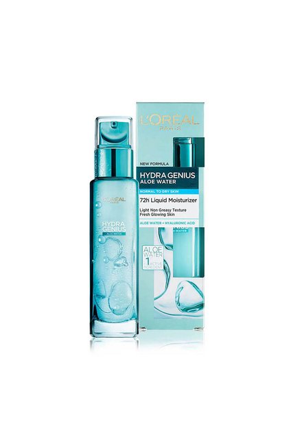 L'Oréal Paris Hydra Genius Aloe Water 72H Liquid Moisturizer Normal to Dry skin 70 ML