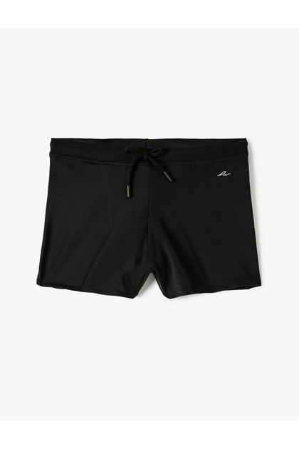 Short Swim Shorts with Tie Waist