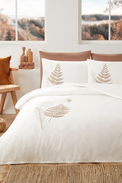 Özdilek Cotton Bliss Double Embroidered Satin Bedding Set