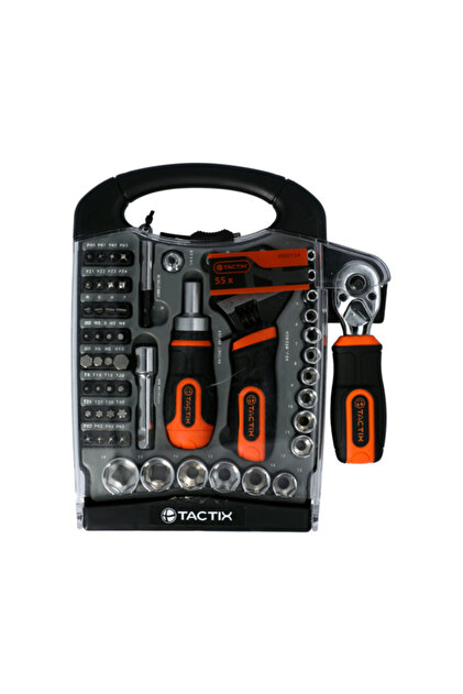900154 55-Piece Stubby Tool Set with 1/4inch Drive