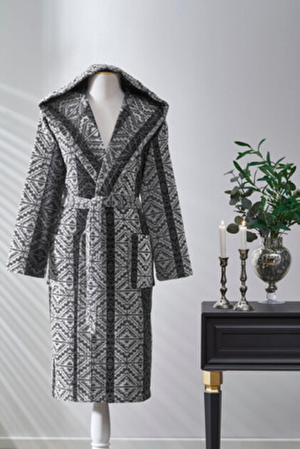 Tahiti様① Özdilek Hawai Mosaic Kadife Kapüşonlu Bornoz - Fiyatı, Yorumları