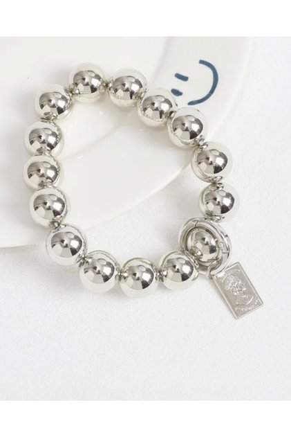 Round Nickel Plated Stone Charm Accessory Compatible with All Phone Models