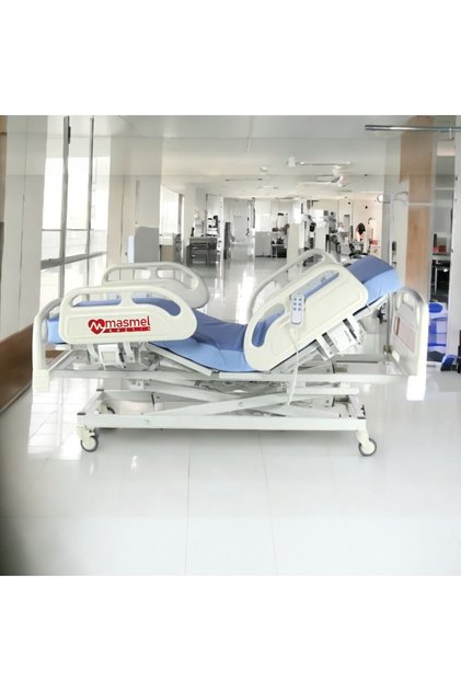 3 Motorlu Asansörlü Full ABS Hasta Yatağı