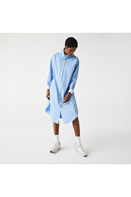 lacoste dress long sleeve Lacoste Long-sleeved Maxi Dress