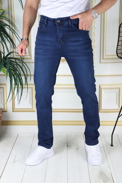 Men's Blue Color Regular Fit Comfortable Cut Flexible Lycra Denim Jeans Stylish Denim Trousers
