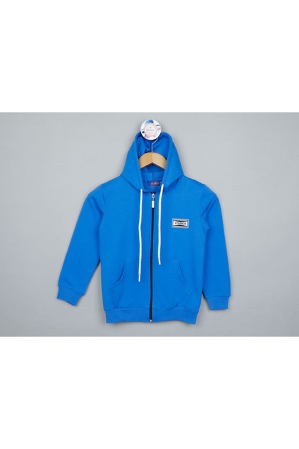 Atabay 188-10-24 Men's Cardigan Hooded Front Back Writing Full Lyc 2Ip 13/16 Years