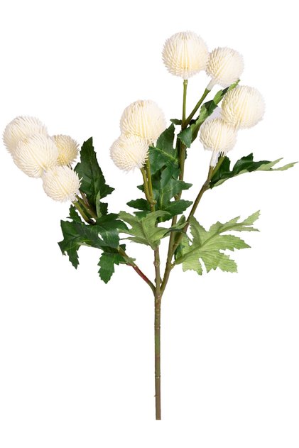 Yapay Çiçek, Top Çiçek, Krem - 56 cm