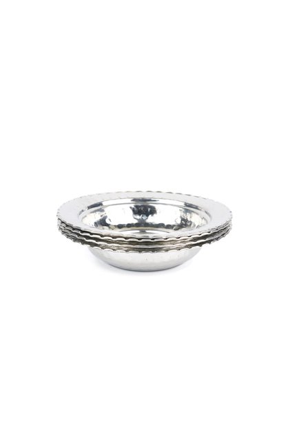Copper Plate Breakfast Snack Plate Set of 4 11.5 cm