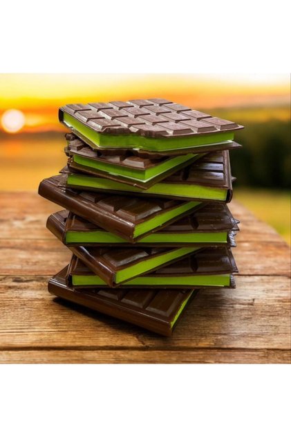 Dubai Chocolate - Notebook with Silicone Cover