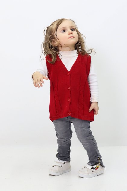 Baby Buttoned Knitwear Cardigan & Vest