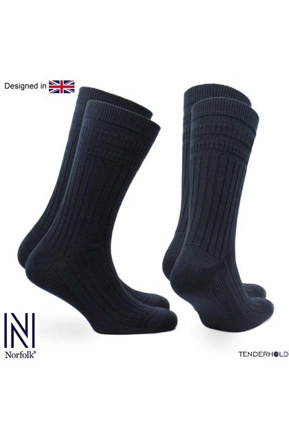 Oscar Stretch+ Technology Wool - 50% More Expanding Non-Squeezing Socks 2 Pairs Pack Black