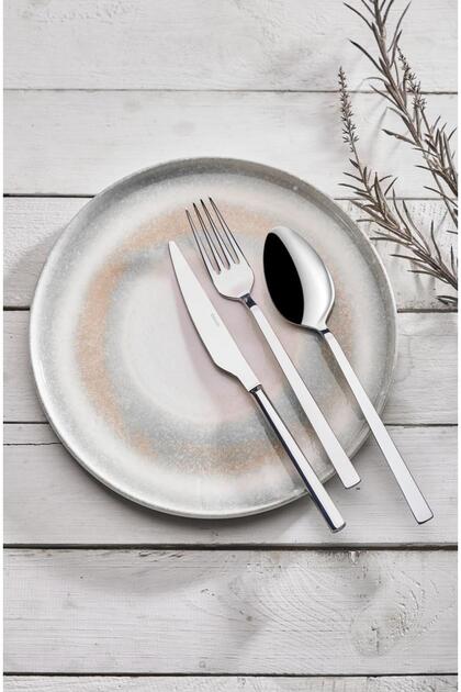Marine 24 Piece Fork Spoon Knife Set Stainless Steel for Daily Use