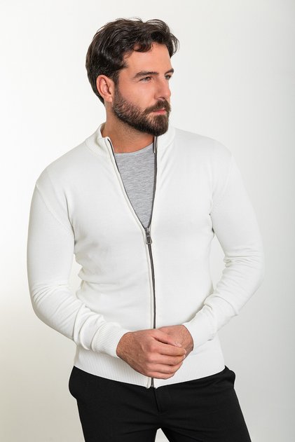 Knitwear Zippered Cardigan