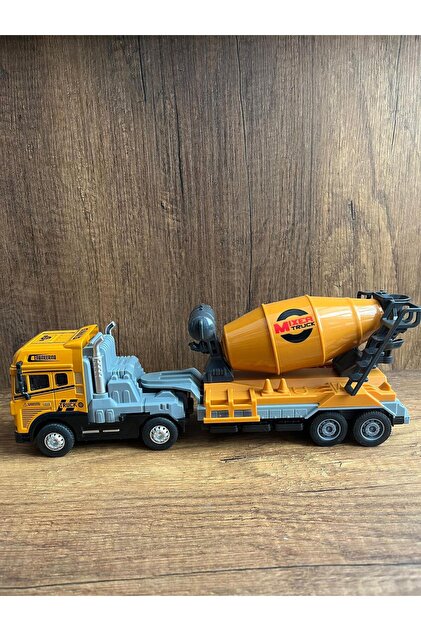 scntoys Işıklı Sesli Beton Mikseri İnşaat Aracı Metal Başlıklı